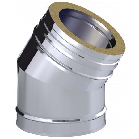 Codo 30º chimenea DINAK GE30+ 304/304 Ø175/235mm