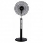 Ventilador de pie oscilante base redonda con mando MERCAFAN Ø40cm 45W 230VAC
