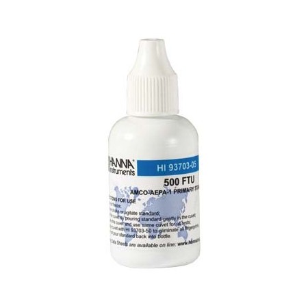 Bote 30ml Solución Turbidez 500 NTU para turbidímetro HI93703 HANNA HI93703-05