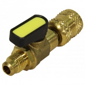 VALVULA 1/2" - 16 ACME IZQUIERDA X 1/4" SAE DESECHABLE R-32