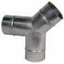 Derivación simple Ø300mm galvanizado MERCATUB Macho-Macho