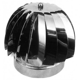 Sombrerete giratorio inox. aspirante Ø125mm MERCATUB Macho