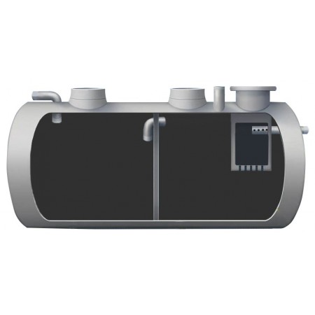 Fosa séptica con filtro biológico PRFV 4200L 15 usuarios