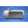 Depósito agua potable superficie PRFV 2150L horizontal
