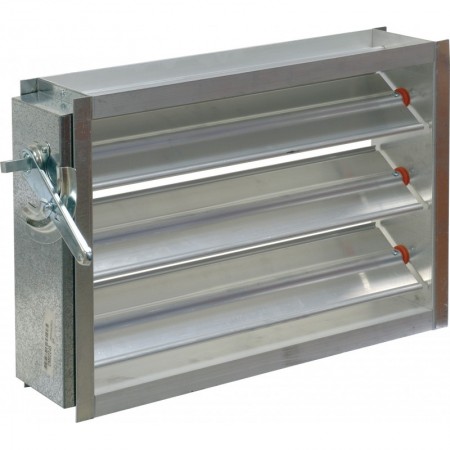 Compuerta para la regulación de aire manual ESCOCLIMA CAA 100x700mm