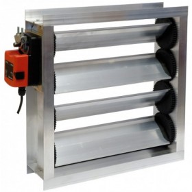 Compuerta para la regulación de aire motorizada a 24V Todo/Nada ESCOCLIMA CAA 600x100mm