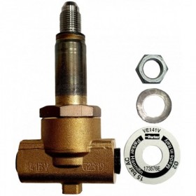 Cuerpo electroválvula solenoide latón PARKER PM141BV 3vias normalmente cerrada 1/8"