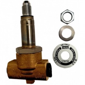 Cuerpo electroválvula solenoide latón PARKER PM139LV 3vias paso universal 1/4"