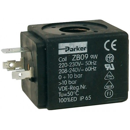 Bobina electroválvula solenoide PARKER ZB09 24vca