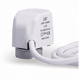 Actuador electrotérmico .normalmente cerrado  CAZZANIGA 24VAC