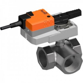 Válvula de bola motorizada mezcladora3 vias . BELIMO  R3050 40S4 con SR230A 2"