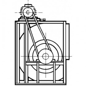 Ventilador centrífugo transmisión simple aspiración MUNDOFAN CUBIK REFORZADO 20/20 4CV 3kW