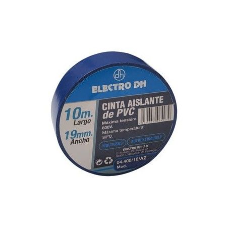 ▷ Cinta Aislante Eléctricista Azul. - Pack 10 uds