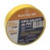 ▷ Cinta Aislante Eléctricista Amarilla. 20 Metros - Pack 10 uds