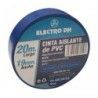 ▷ Cinta Aislante Eléctricista Azul. 20 Metros - Pack 10 uds