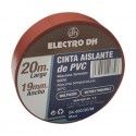 ▷ Cinta Aislante Eléctricista Marrón, 20 Metros - Pack 10 uds
