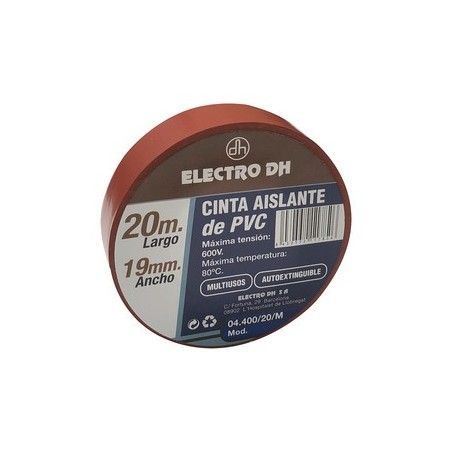 ▷ Cinta Aislante Eléctricista Marrón, 20 Metros - Pack 10 uds