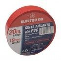 ▷ Cinta Aislante Eléctricista Roja. 20 Metros - Pack 10 uds