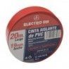 ▷ Cinta Aislante Eléctricista Roja. 20 Metros - Pack 10 uds