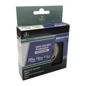 ▷ Cinta Aislante Eléctricista Profesional 20 Metros Autoextinguible - Pack 10 uds