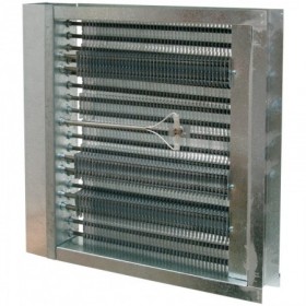 Batería con resistencias aletadas ESCOCLIMA MES-15 15kW paso aire 400x450mm