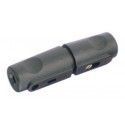 ▷ Porta-Fusibles Aéreo Baquelita Negro 5X20 - Pack 10 uds