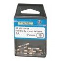 ▷ Caja 10 Fusibles Cristal 5X20Mm. 16A. - Pack 5 uds