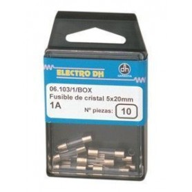 ▷ Caja 10 Fusibles Cristal 5X20Mm. 3.15A. - Pack 5 uds