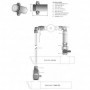 Kit para montaje MCK1AW0000 para 1 sola cabeza atomizadora CAREL