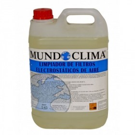 Detergente concentrado MUNDOCLIMA garrafa 5 litros para limpieza de filtros electrostáticos