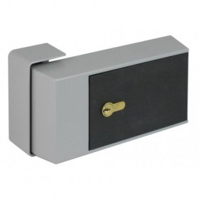 CIERRE PUERTA AUTOMATICO CON CERRADURA G-621 P ALUMINIO GRIS