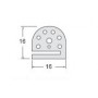 ROLLO 50 METROS BURLETE CAÑA Y PESTAÑA MT LINEAL US-287-N