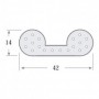 ROLLO 25 METROS BURLETE ESPUMA 2 ALVEOLOS G-373