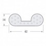 ROLLO 25 METROS BURLETE ESPUMA 2 ALVEOLOS G-373