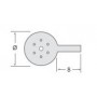 ROLLO 25 METROS BURLETE ESPUMA FORRADA 10mm METRO LINEAL 23/10