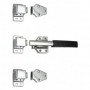 CIERRE AUTOMATICO 3 BLOQUES 32mm CROMO G-72A