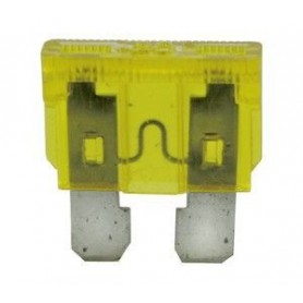 ▷ Fusible A Lámina 20A. Color Amarillo. - Pack 100 uds
