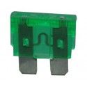 ▷ Fusible A Lámina 30A. Color Verde. - Pack 100 uds