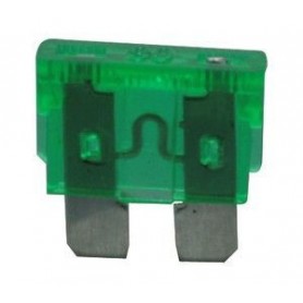 ▷ Fusible A Lámina 30A. Color Verde. - Pack 100 uds