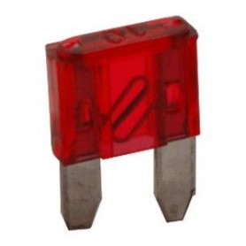 ▷ Minifusible A Lámina 10A. Color Rojo. - Pack 25 uds