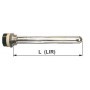 Resistencia eléctrica de inmersión con vaina para termostato MONOBLOC NOB11 500W 230VAC 1-1/4" 135mm
