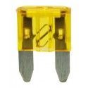 ▷ Minifusible A Lámina 20A. Color Amarillo - Pack 25 uds