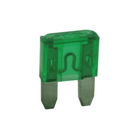 ▷ Minifusible A Lámina 30A. Color Verde. - Pack 25 uds