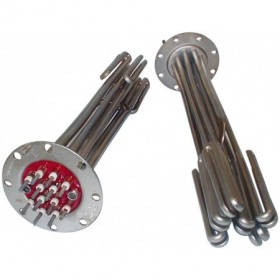 Resistencia eléctrica de inmersión con platina CALEB24A 24000W 400VAC 375mm