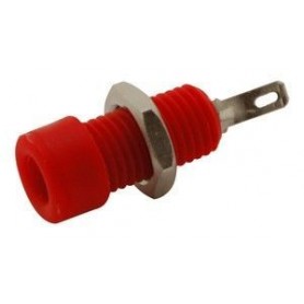 ▷ Hembrilla Para Banana De 4 Mm., Roja. - Pack 50 uds
