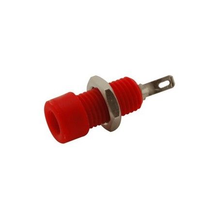 ▷ Hembrilla Para Banana De 4 Mm., Roja. - Pack 50 uds