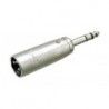 ▷ Adaptador Macho 3 Contactos A Jack Mono 6.3 - Pack 5 uds