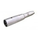 ▷ Adaptador Macho 3 Contactos Hembra Mono 6.35 - Pack 5 uds