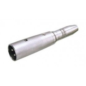 ▷ Adaptador Macho 3 Contactos Hembra Mono 6.35 - Pack 5 uds
