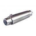 ▷ Conector Hembra 3C A Hembra Rca - Pack 5 uds